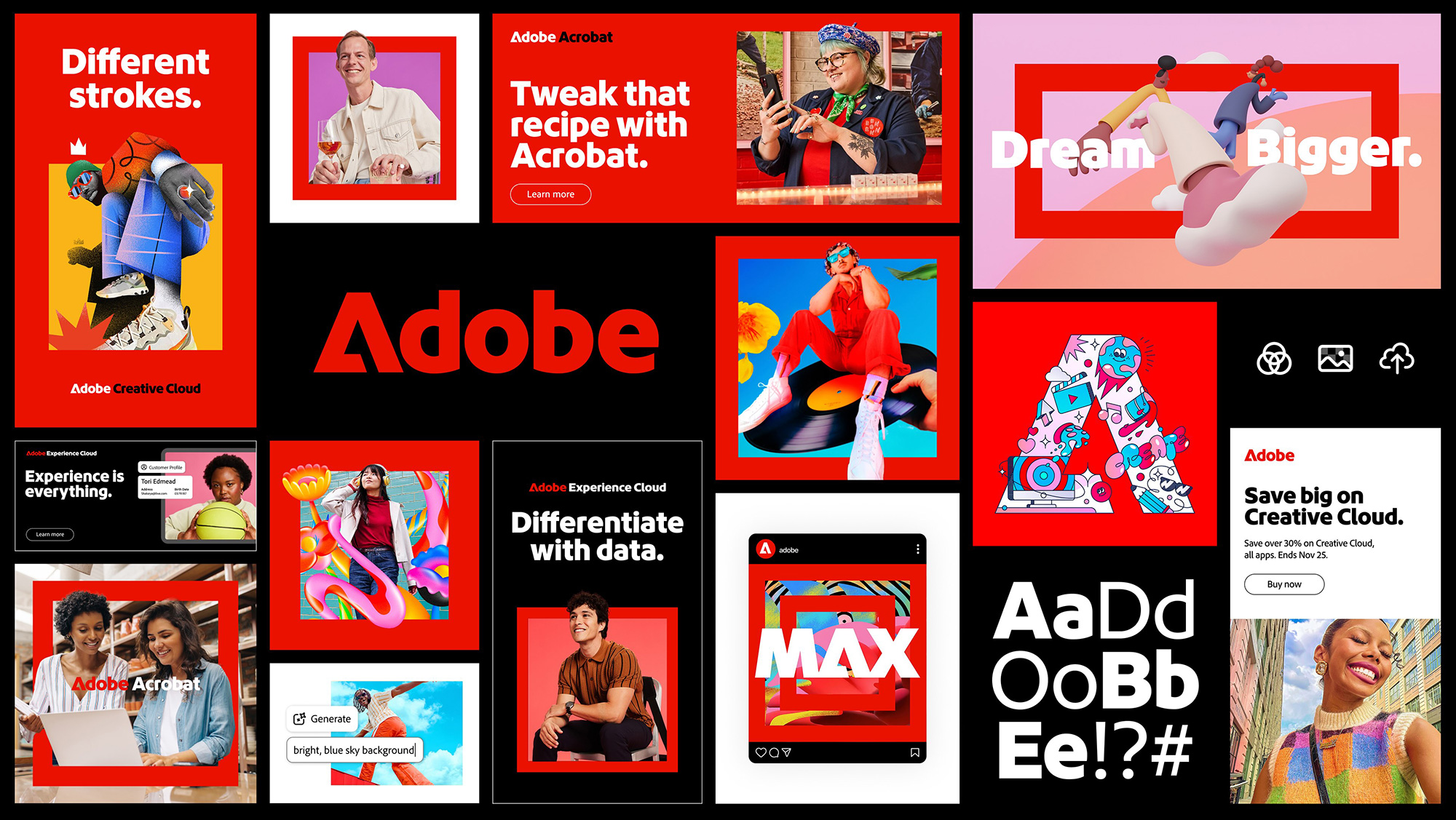 Adobe 2025 brand identity by Mother Design