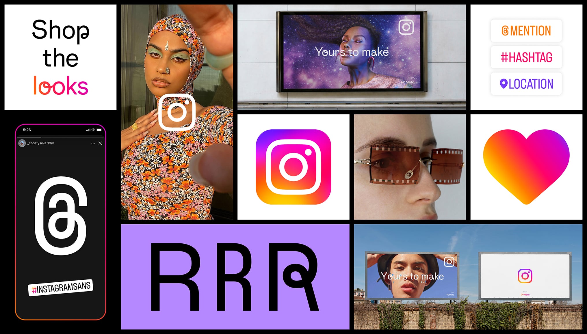Instagram brand identity bento