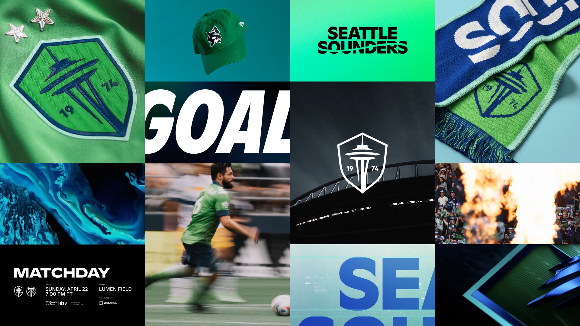 Seattle Sounders 2023 brand identity by Column