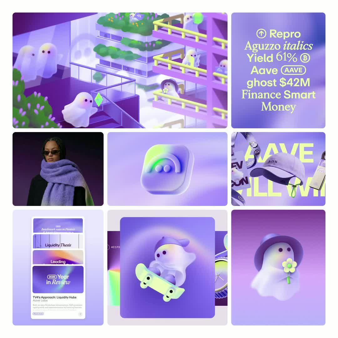 Aave 2026 brand identity by BUCK