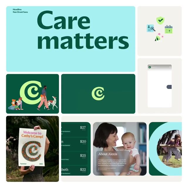 Care.com 2025 brand identity by M A N U A L