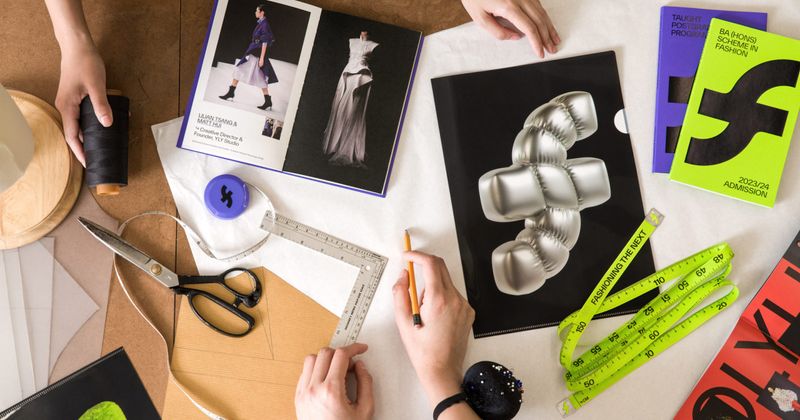 School of Fashion and Textiles 2023 rebrand by Toby Ng: new logo and identity