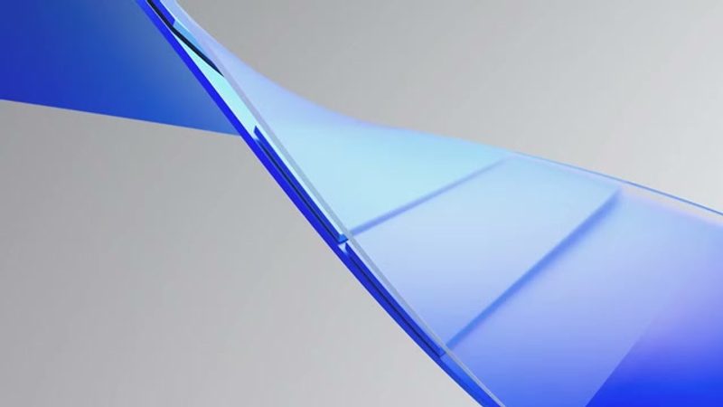 Pfizer Art Direction: Layered Blue Glass Forms, 2021 rebrand by Team