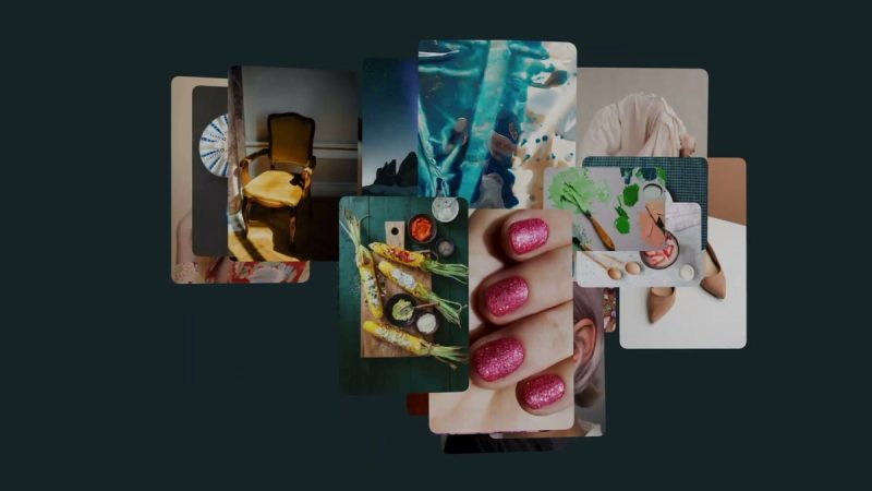 Pinterest Art Direction: Editorial Collage Composition, 2021 rebrand by Made Thought