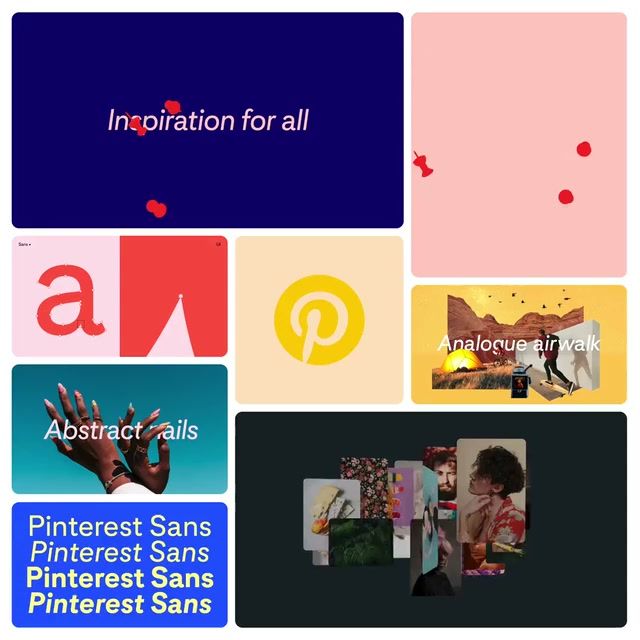 Pinterest brand identity bento