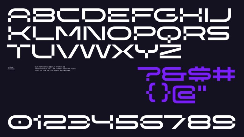 Jidu Typography: Display typeface, 2022 rebrand by Oker