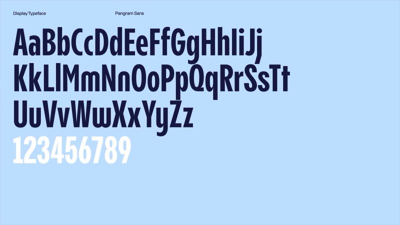 Munu: Pangram Sans Typography Sample, 2023 rebrand by Oker