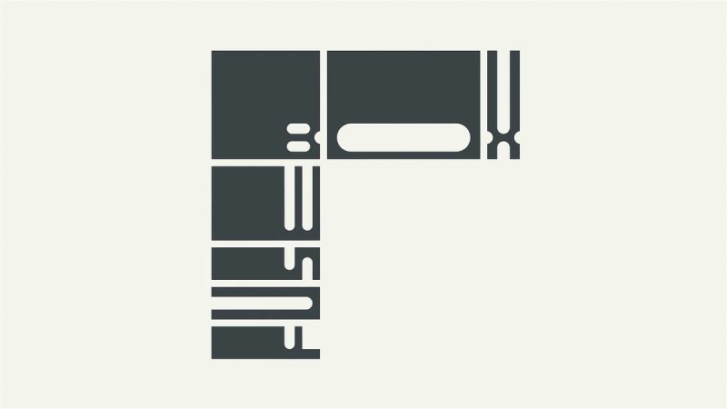 Fusebox Logo Construction, 2023 rebrand by In House Intl