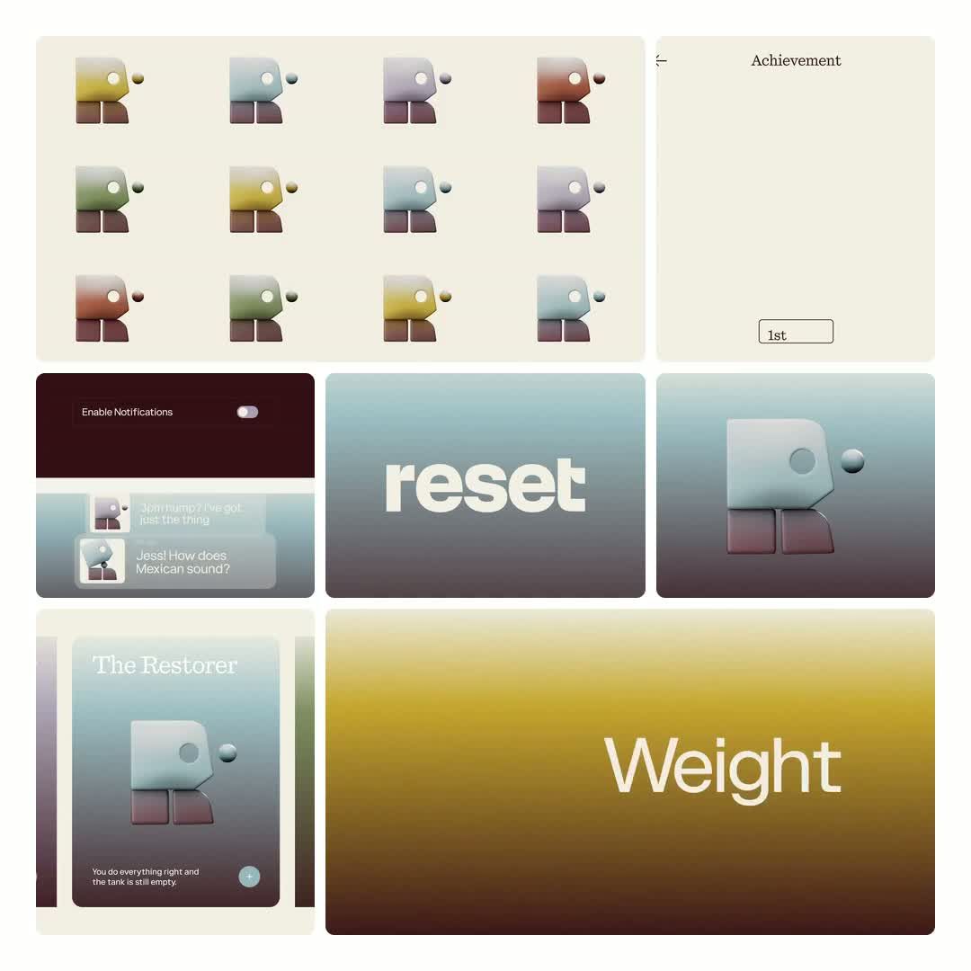 Reset 2026 brand identity by Studio Kiln