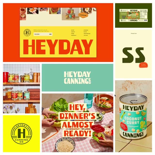 Heyday Canning 2023 brand identity by Outline