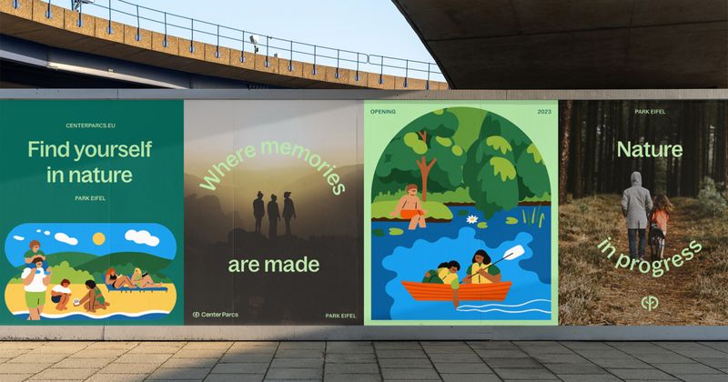 Center Parcs 2023 rebrand by DesignStudio: new logo and identity