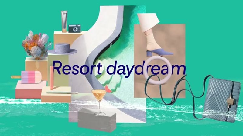 Pinterest: Resort Daydream Art Direction, 2021 rebrand by Made Thought