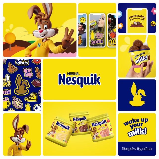 Nesquik brand identity bento