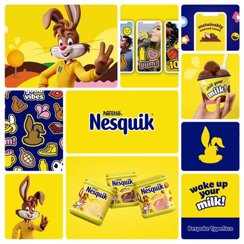 Nesquik brand identity bento