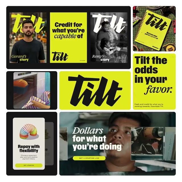 Tilt 2025 brand identity by Ragged Edge