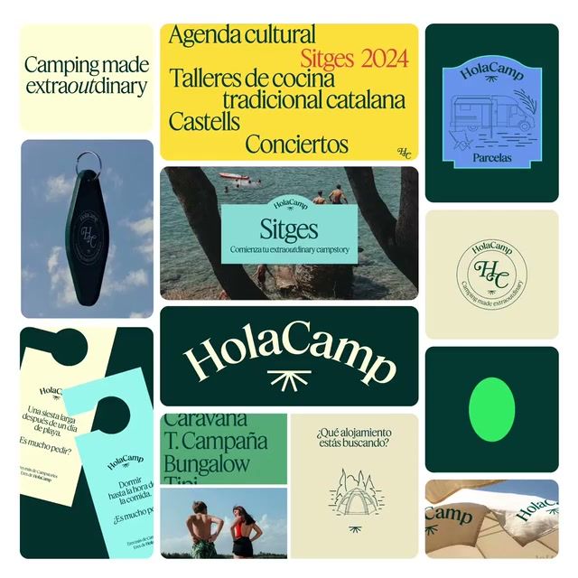 HolaCamp 2024 brand identity by Grávita