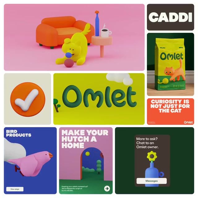 Omlet 2023 brand identity by Ragged Edge