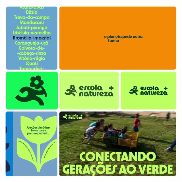 Escola + Natureza 2026 brand identity by Polar, Ltda.